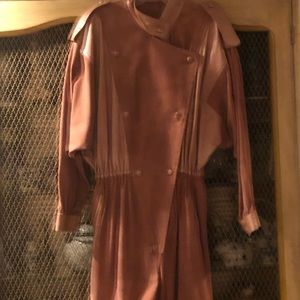 Suede and leather jumpsuit